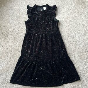 Crewcuts (factory) velvet like glitter embellished dress. Size 10